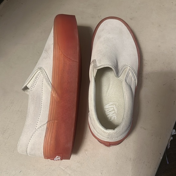 Vans Classic Slip on sneakers-Platform/Stackform-Marshmallow/Peach-sz 10- NEW!! - Picture 4 of 5